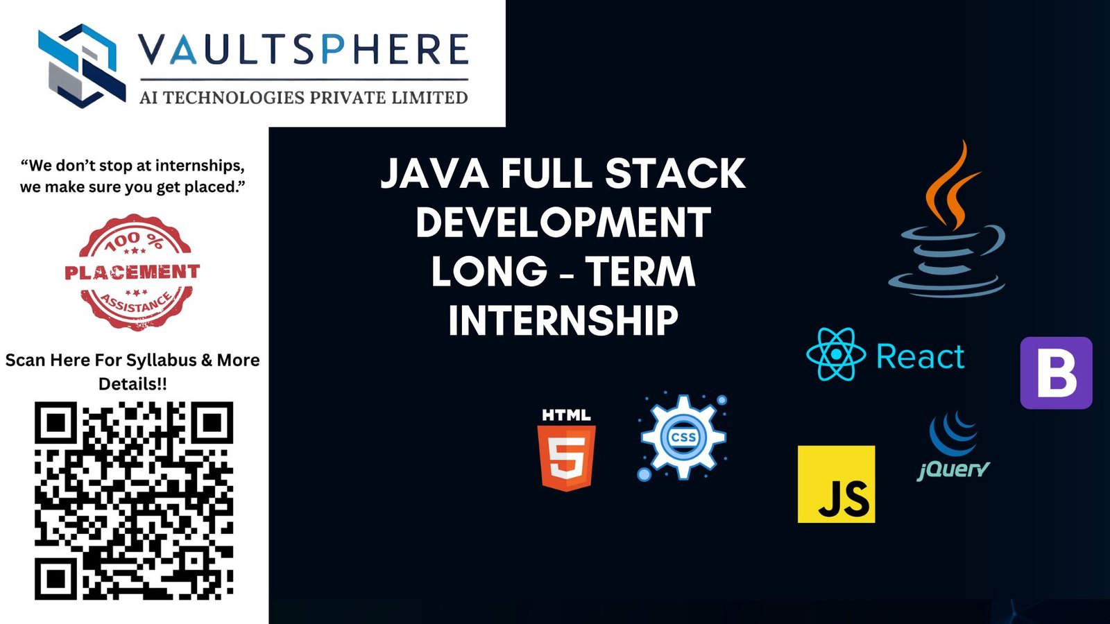 Java Full Stack Development Internship (Long-Term Program)