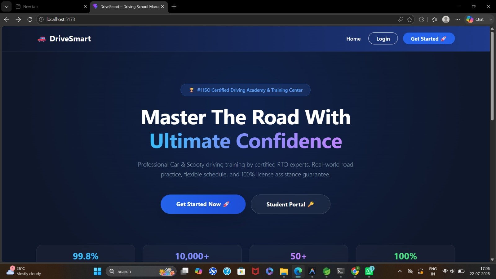 Advanced Car & Scooty Training Driving School Management System