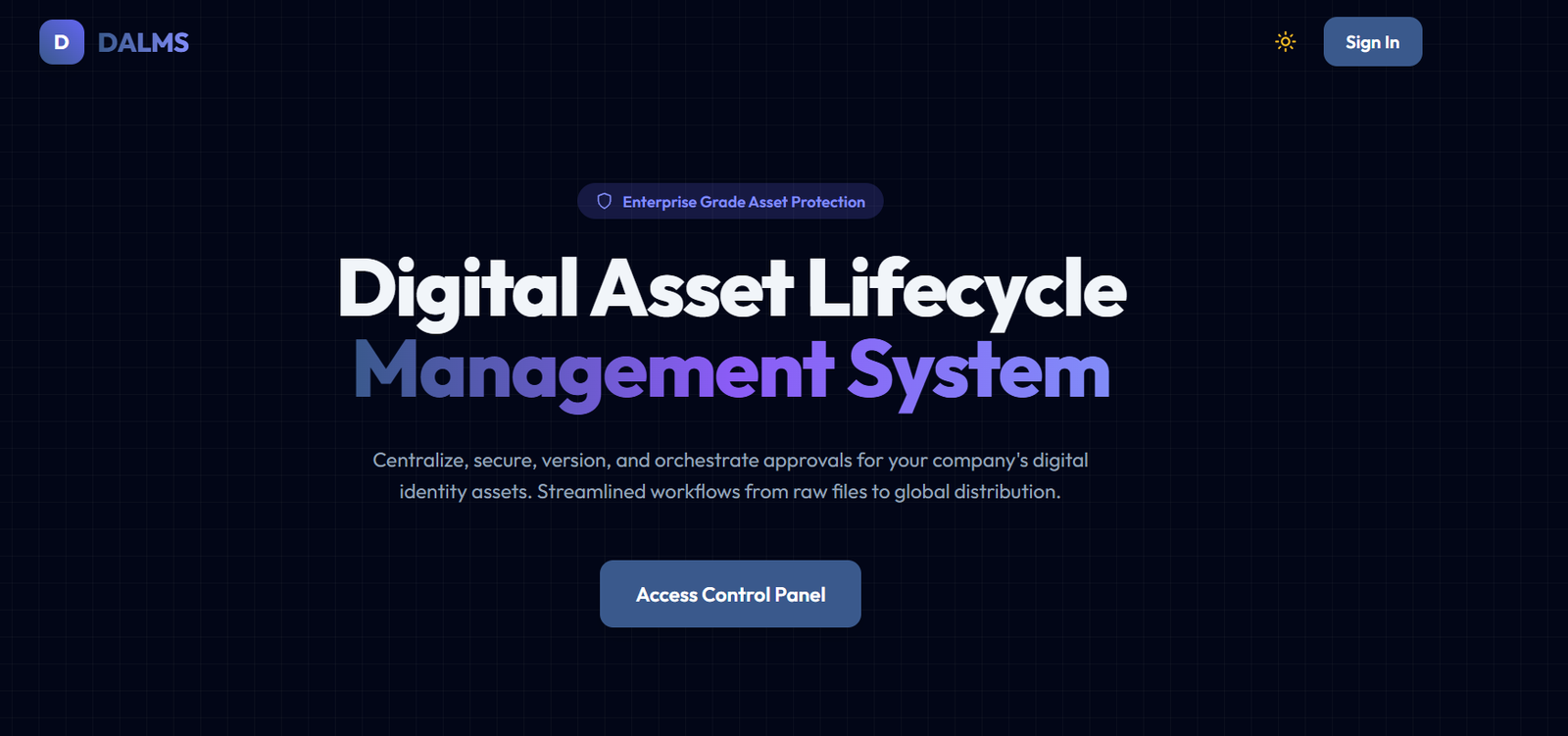 Digital Asset Lifecycle Management System