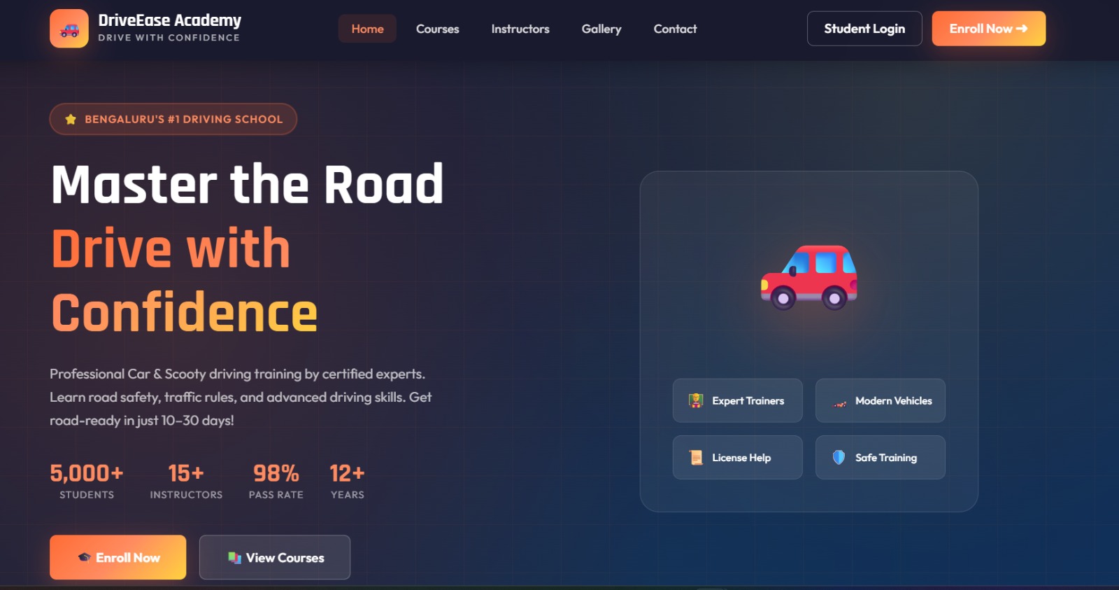 Driving School Management System