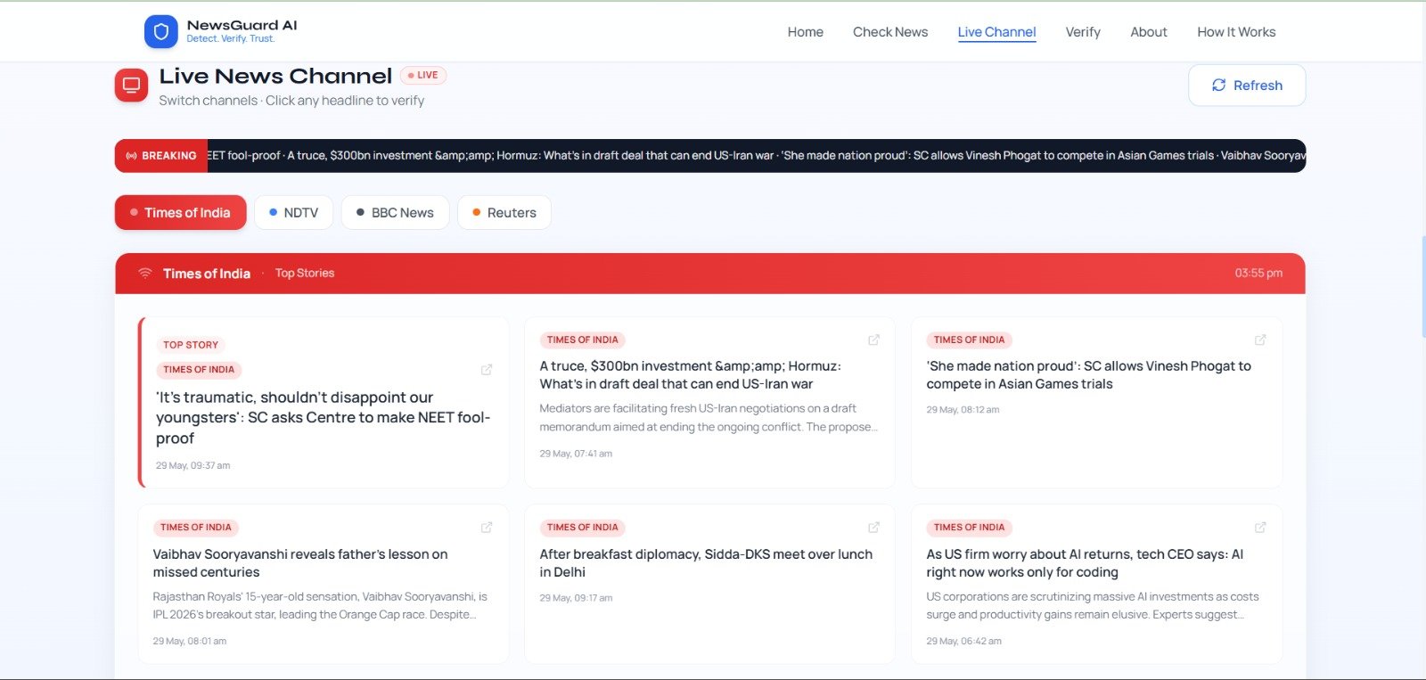 AI-Powered Fake News Detection System Using Blockchain