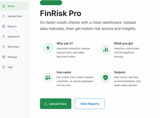 Financial Risk Analysis System