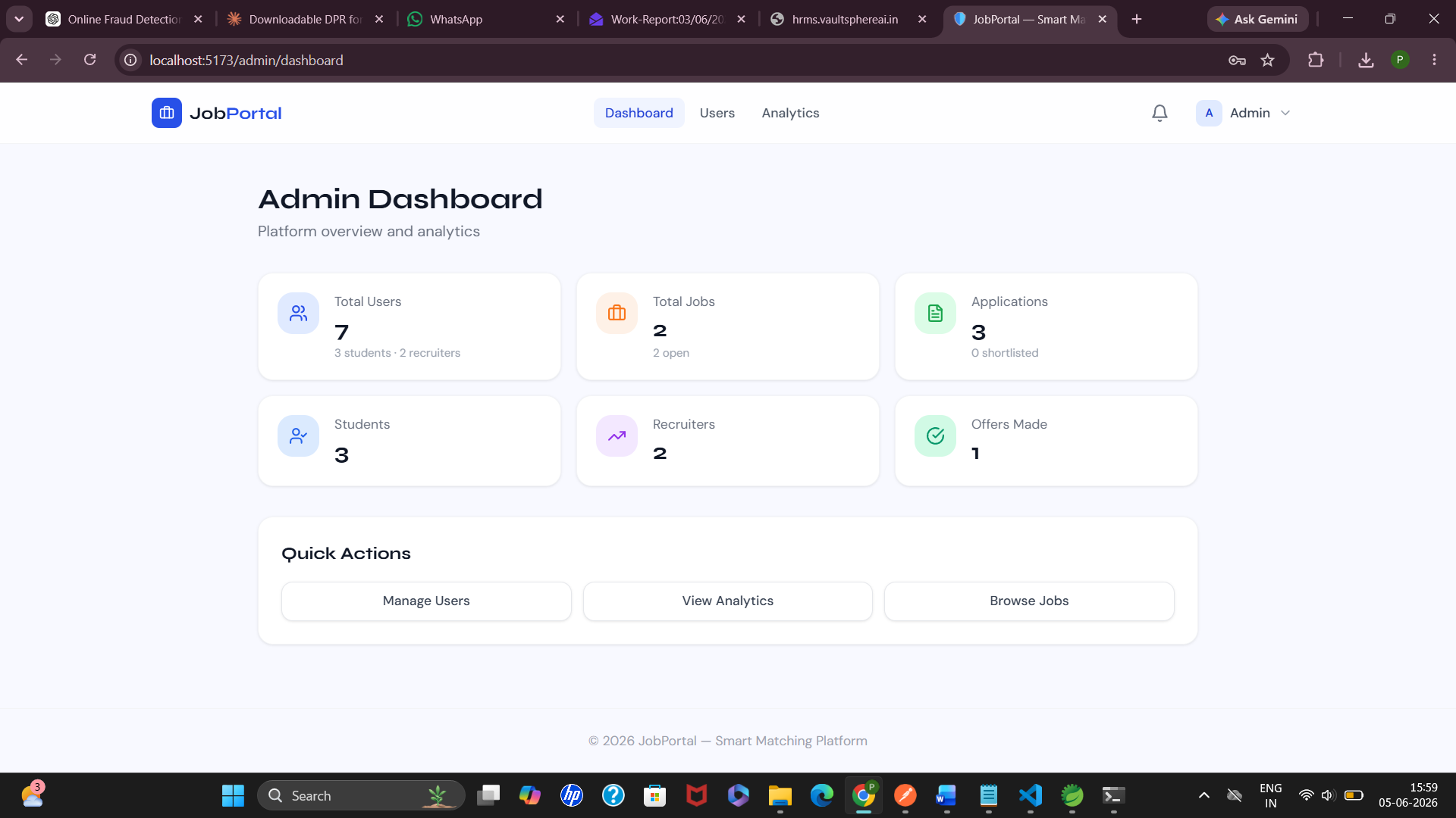 JOB PORTAL SMART MATCH