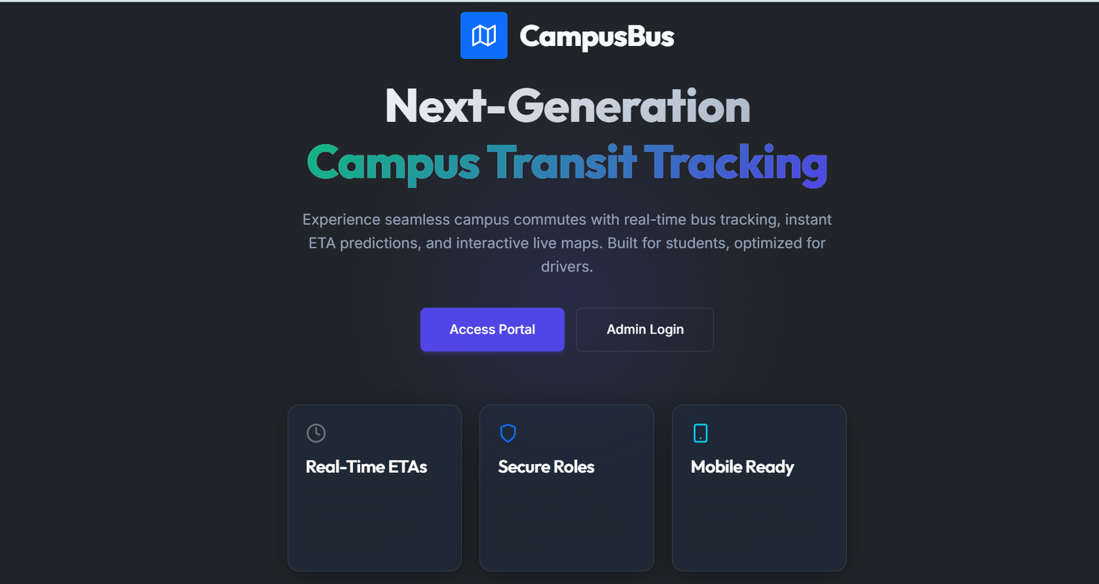 Live Campus Bus Tracking System