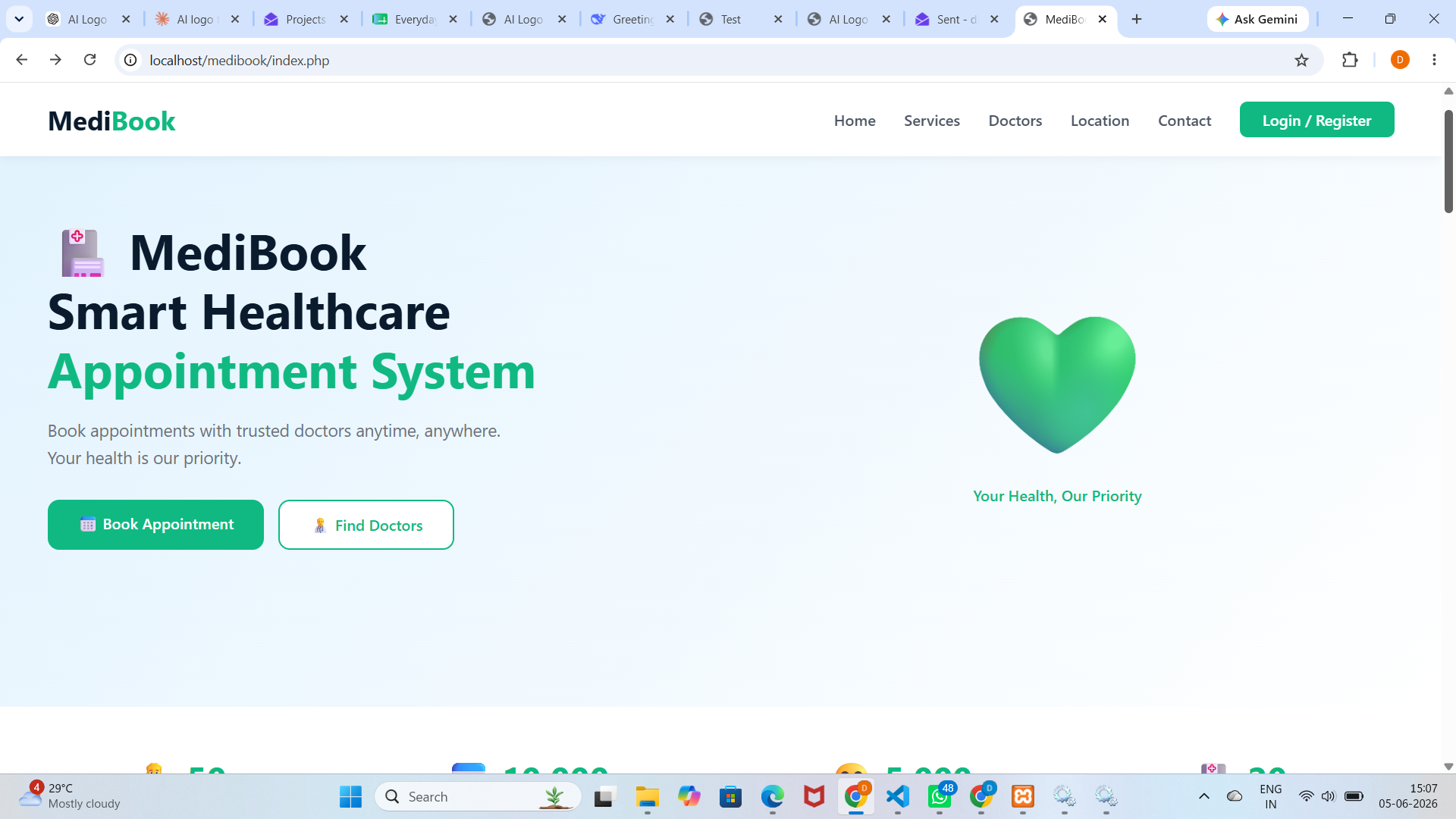 MediBook – Smart Healthcare Appointment System