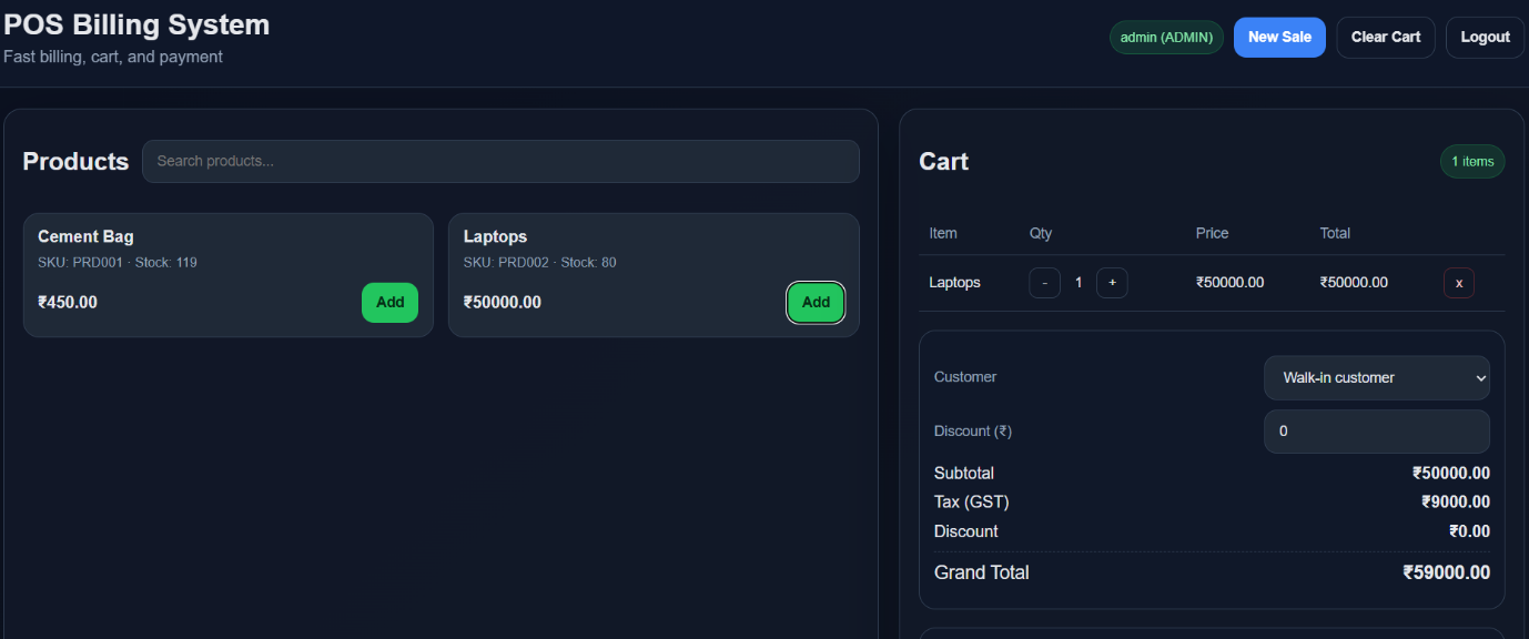 Point of Sale (POS) Management System