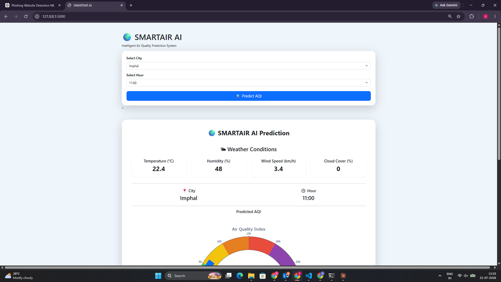 SMARTAIR AI: Air Quality Monitoring & Prediction System