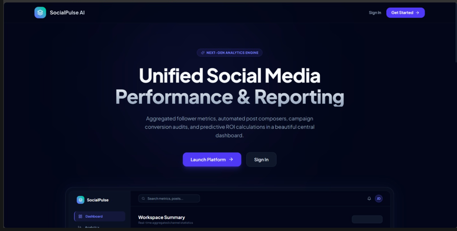 Social Media Dashboard for Analytics and Reporting